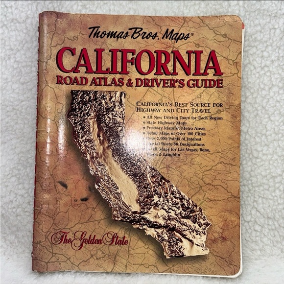 Thomas Bros Maps California Road Atlas & drivers guide 11" 1995 book - Picture 1 of 12